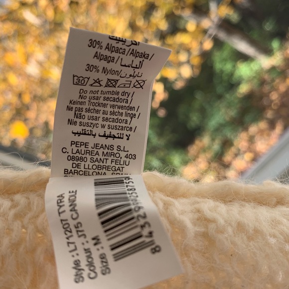 PEPE JEANS London cropped pointelle cardigan - Picture 11 of 11